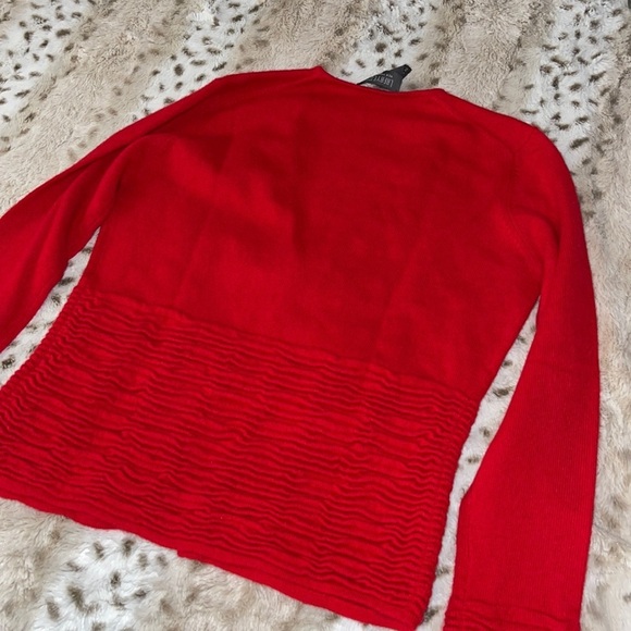 Lafayette 148 Red 100% Cashmere Sweater Size XS - Picture 10 of 10